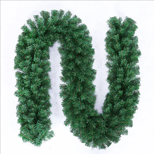 Wholesale Christmas flower bowknot decorated led pre lit artificial christmas garland