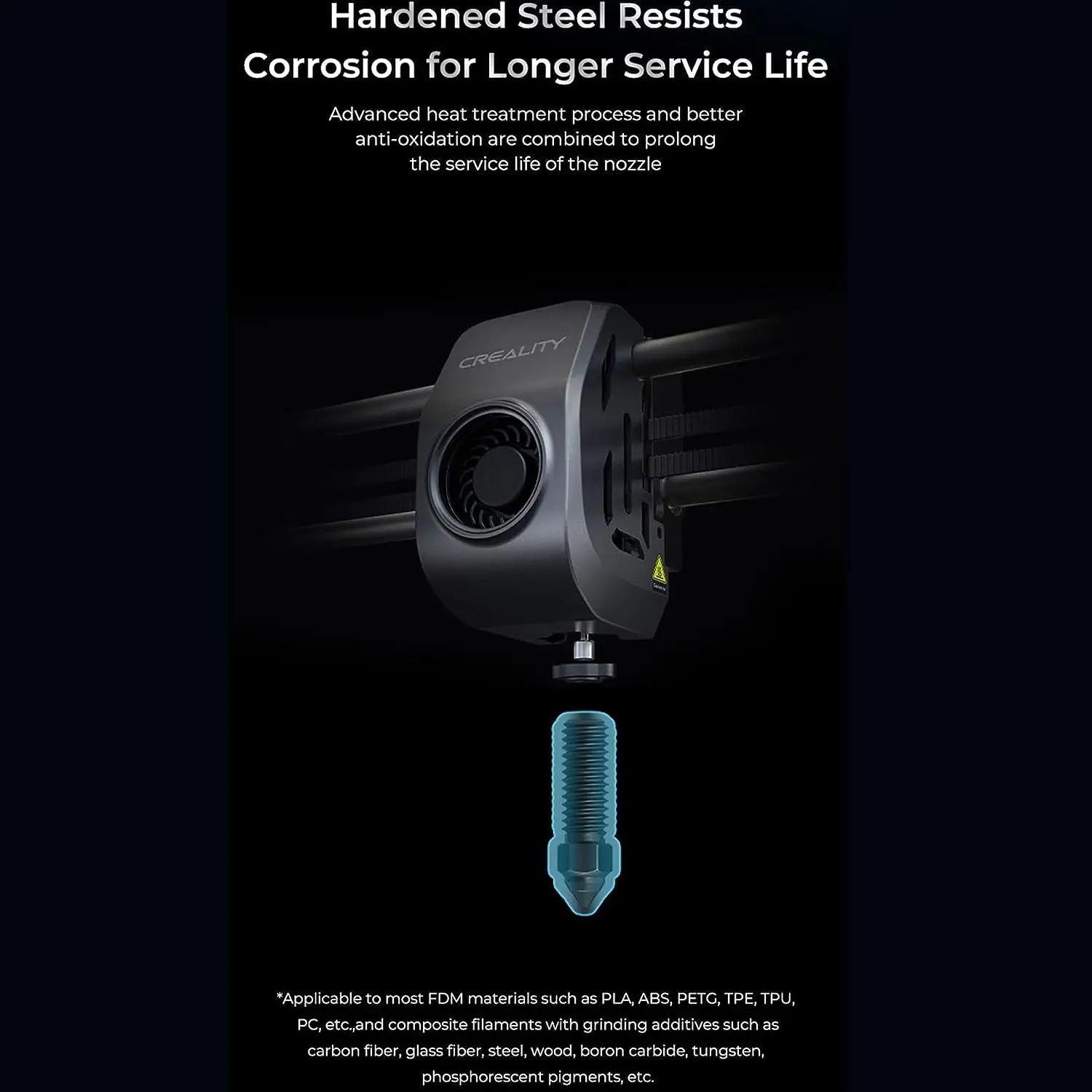 Ur Elk Factory Direct High Speed Hardened Steel and Nickel Plating Copper Alloy Nozzle For  MK4 K1 K1 MAX Ender CR10 3D Printer