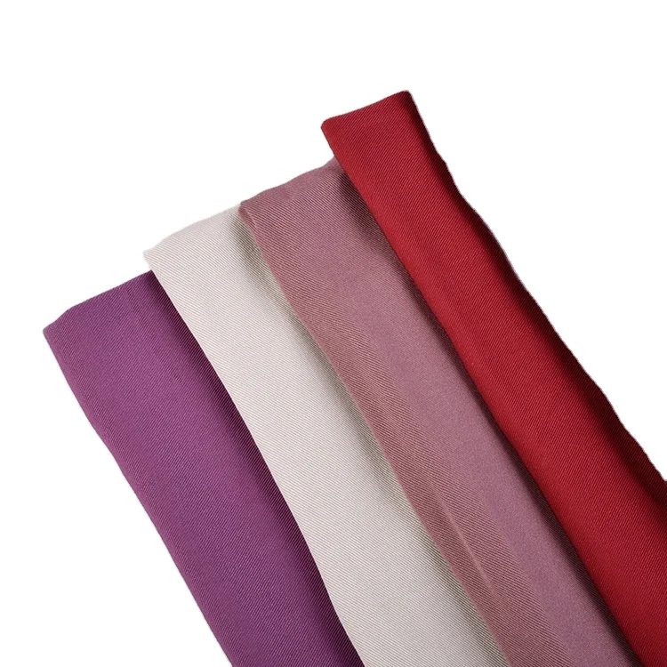 Hot sale ready stock Toyobo T/R  80/20 Twill Fabrics  Polyester Viscose Suit Fabric for Arabia Abaya for indonesia market