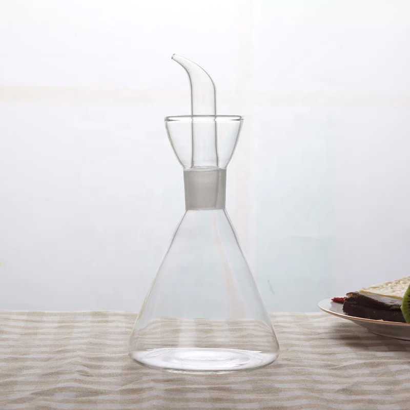 Cooking Oil Glass Bottle Edible Oil Borosilicate Olive Oil Dispenser Vinegar Bottles for Kitchen