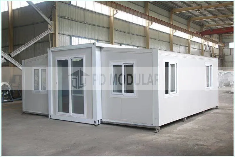 Modern design sandwich panel steel container villa prefab folding houses for sale