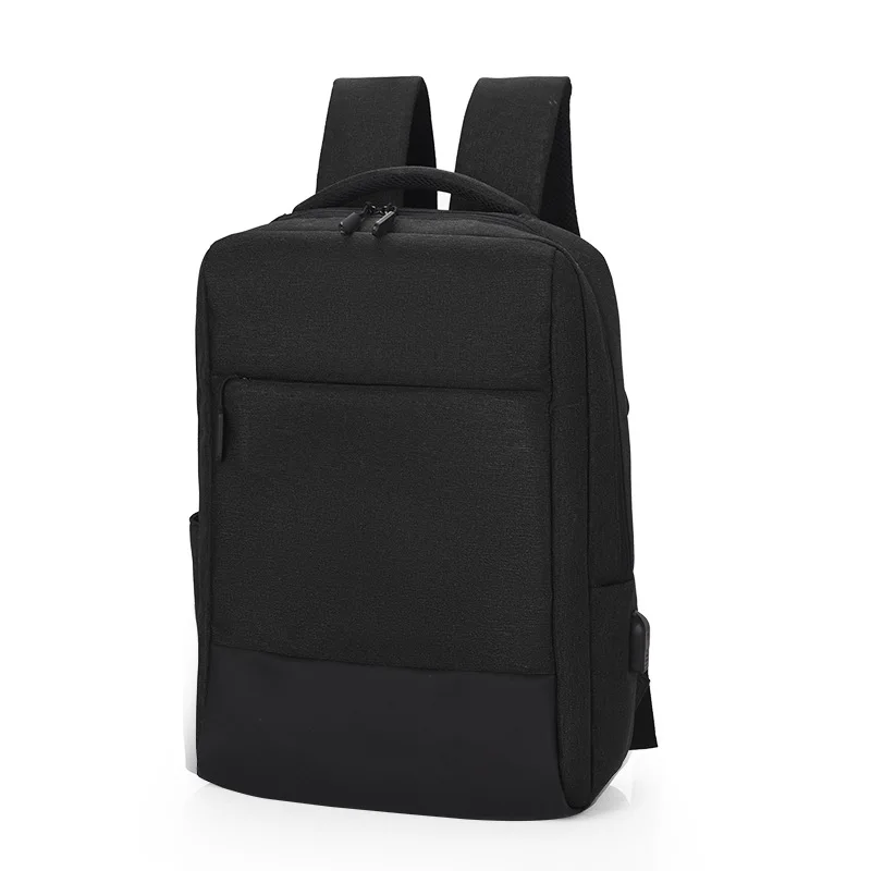 Hot Selling Large Capacity Waterproof School Bags for Men Solid Color Laptop Bag Portable Business Travel Backpack