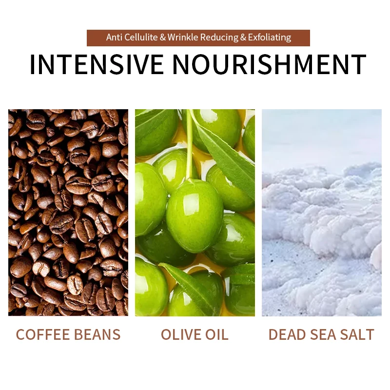 OEM ODM Beauty Cosmetics Skin Care Coffee Scrub Skin Care Reduces Dead Skin Coffee Body Scrub