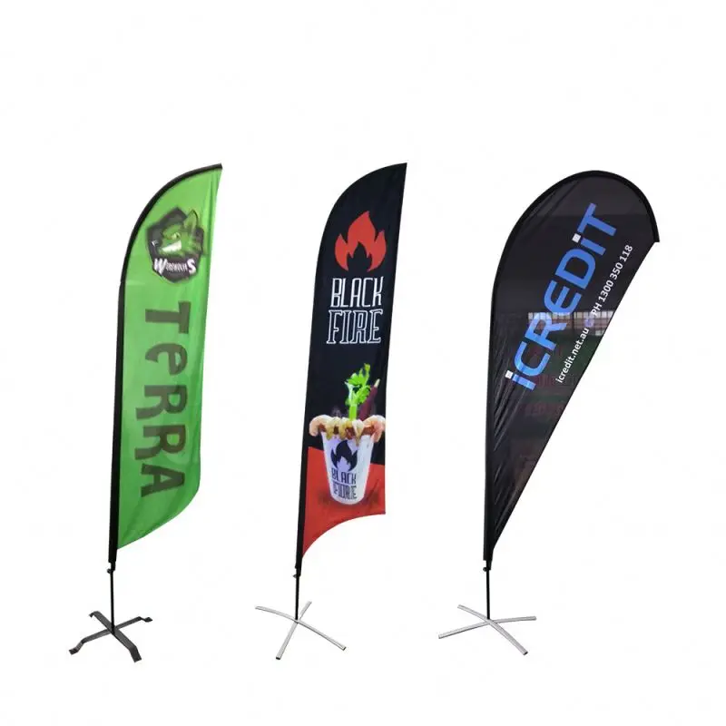 Factory Cheap Price Outdoor Advertising Outdoor Feather Beach Flag Banner Stand X Cross Base Water Filled Rotating Base
