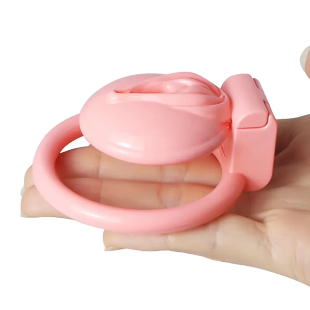 Pussy Shape Chastity Premium Pink Paint Lightweight  Chastity Device 3D Printed Cock Cage