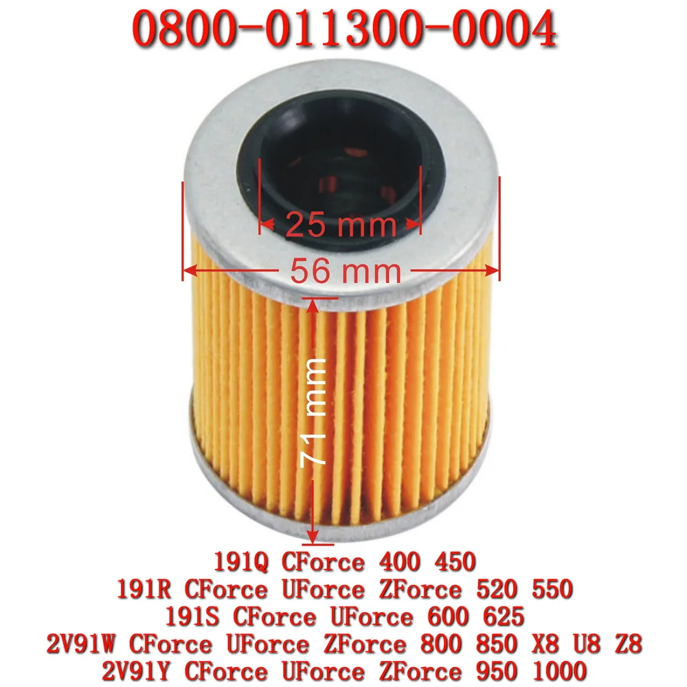 CF800 ATV SSV UTV OEM Oil Filter for 0800-011300-0004 CFMOTO X8 U8 Z8 atv/utv parts & accessories