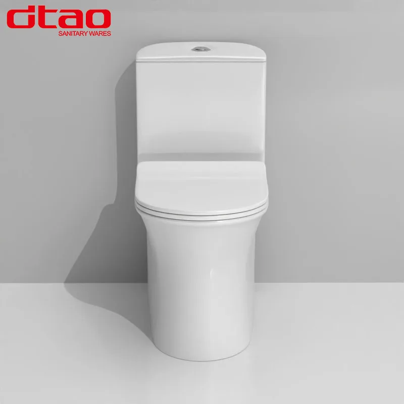 One Piece Pedestal Toilet Closestool Bathroom Wc Toilet Wholesale Porcelain Washroom Ceramic Water Saving Dual Flush 3/4.5L