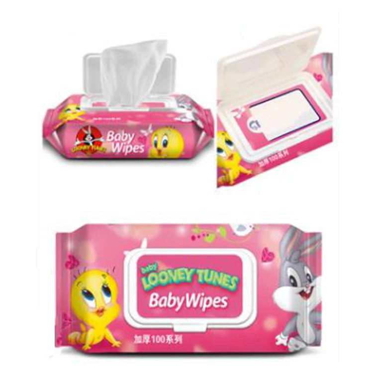 Hot sale OEM portable Alcohol Free water natural care organic bamboo baby cleaning wet wipes