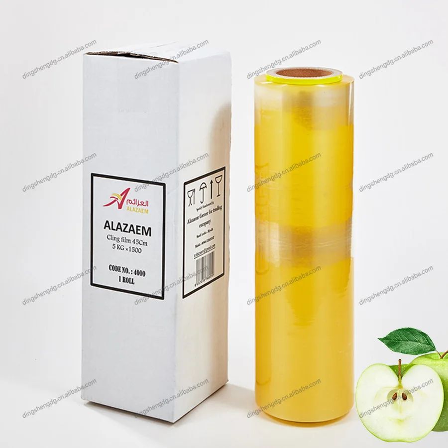 Manufacturer Direct Sales Food Grade Plastic Wrap Stretch Film PVC Cling Film Cling wrap For Packaging Food