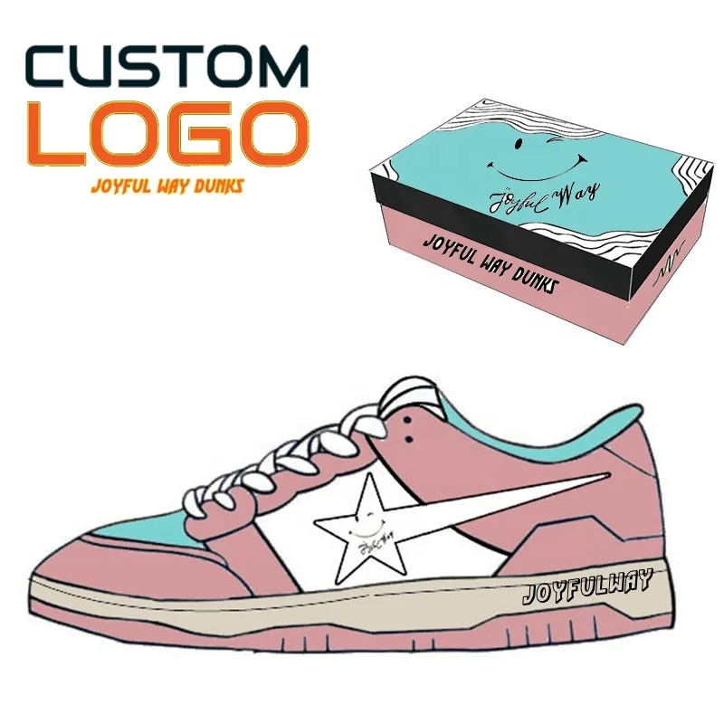 wholesale pink melody custom sneaker manufacturers man kids sneakers shoes for girlsJOYFUL WAY dunks sneakers for women