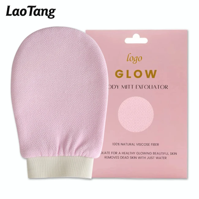 Wholesale Durable Slap-up Natural Material Body Scrub Exfoliating Bath Gloves Kessa Mitts