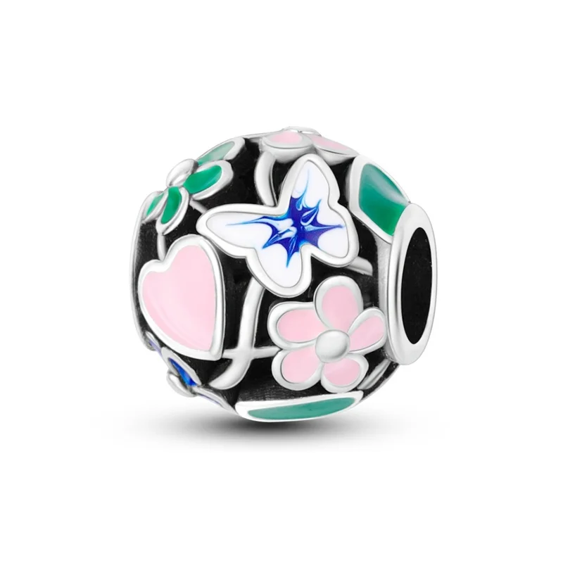 New 925 Sterling Silver Game Controller Butterfly Pyramid Dog Hammer Pendant Bead Fit Original Brand Bracelet Charms DIY Jewelry