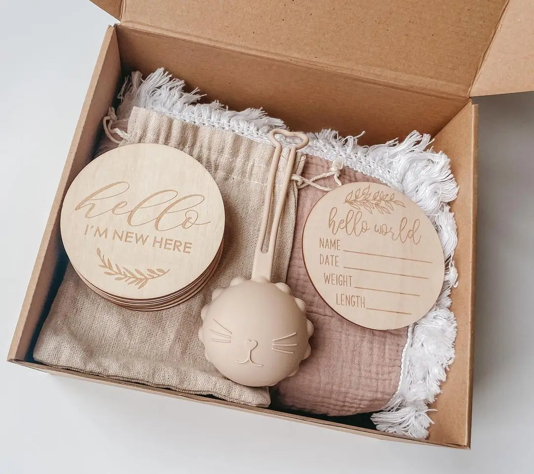 Hot sale custom design muslin material newborn baby swaddle set