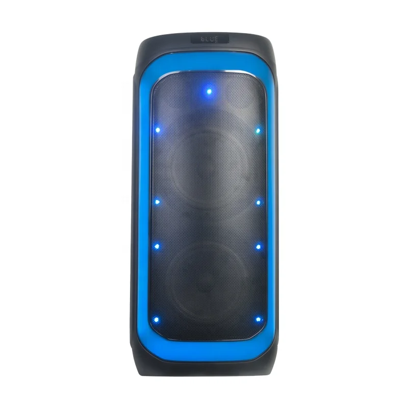 2023 good model  SANSUI 15 inch caxia de som professional audio karaoke high Powered battery trolley party soundbox speaker