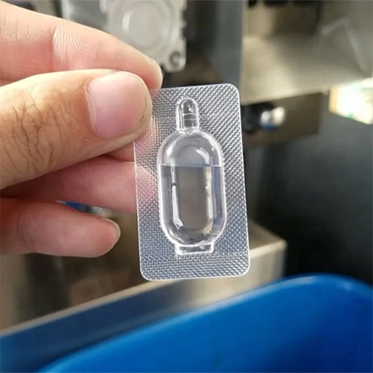 Plastic ampoule filling and sealing machine