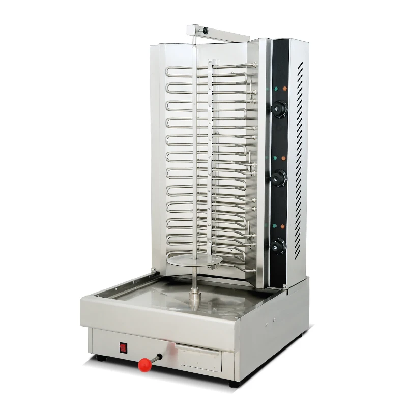 High Quality Commercial 3 Burner kebab machine turkey electric kebab shawarma machine automatic doner kebab cutting machine