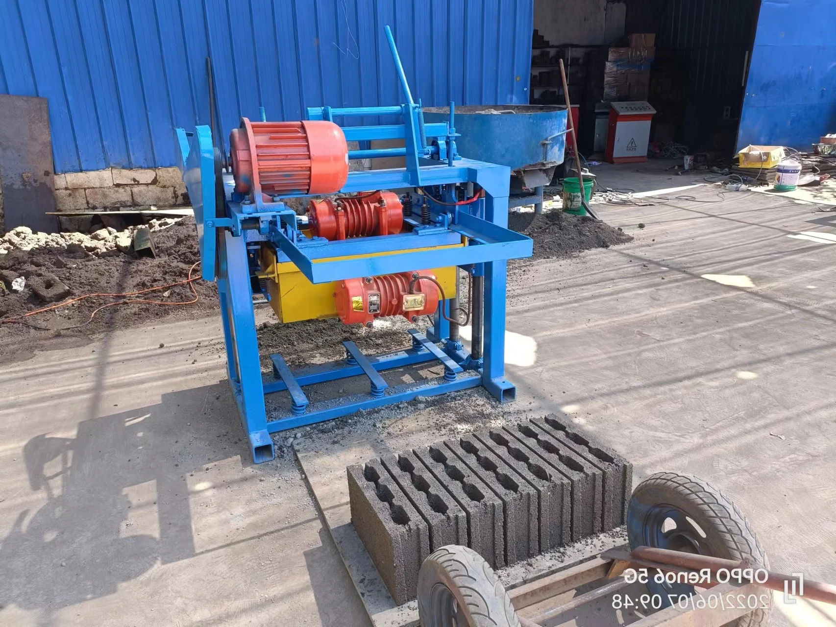 Kaidong QT4-45 concrete block machine hollow blocks machine for sale adobe 2021 brick machine