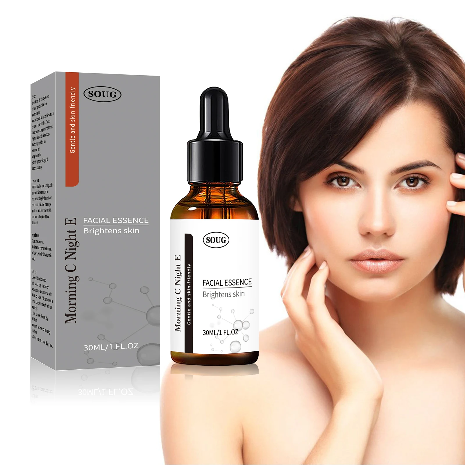 Wholesale High Quality Private Label Vitamin C Serum Anti Aging Hydrating Lightening Care Facial Essence