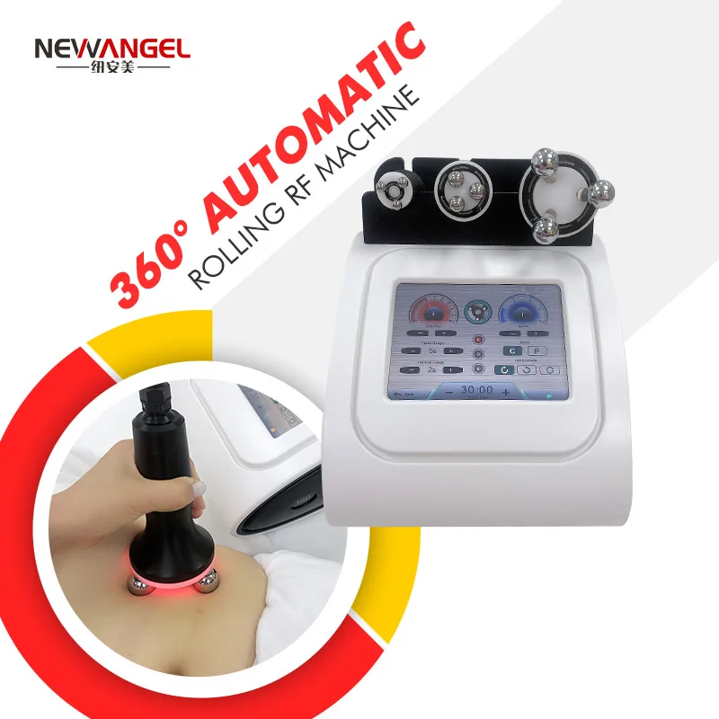 Professional salon 3 in 1 360 degree rotation rf wrinkle removal RF face eye massage machine for skin tightening