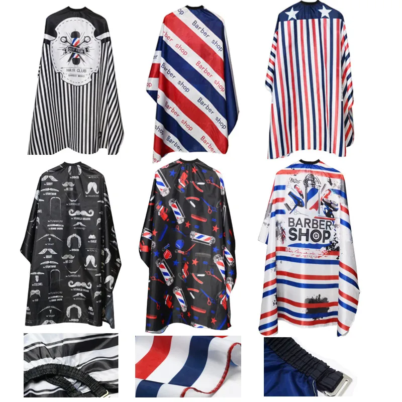 Hair Cutting Cape Pro Salon Hairdressing Hairdresser Cloth Gown Barber Pattern Waterproof Hairdresser Apron Haircut capes