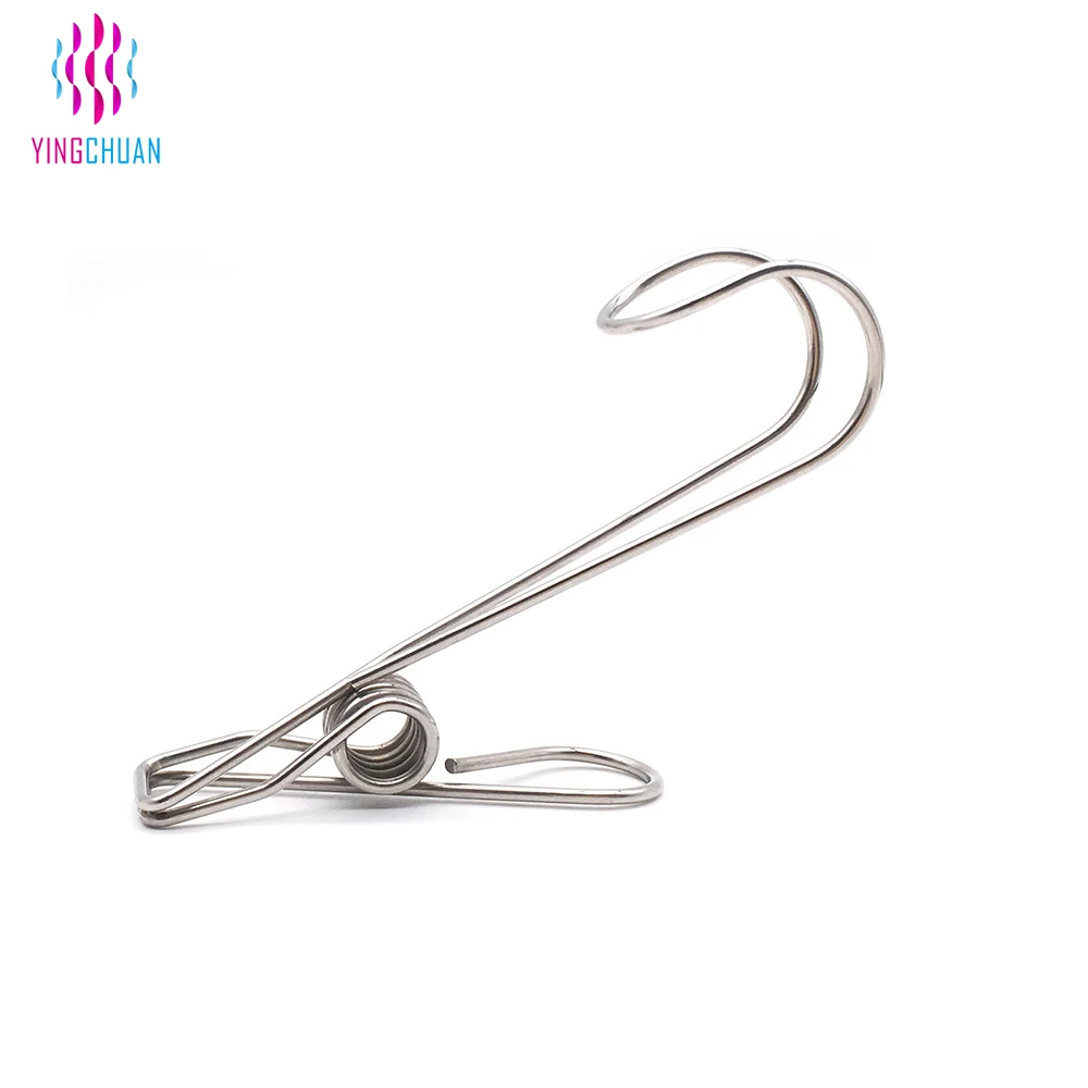 Wholesale Sale Stainless Steel Binder Clips Laundry Clothing Stainless Steel Pegs Shaped Clips