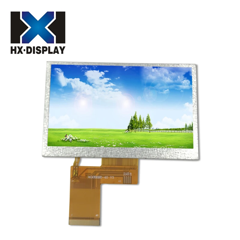 HongXian Durable custom 4.3-inch TFT 480*272 LCD display modules with RGB interface ;4.3 inch lcd module