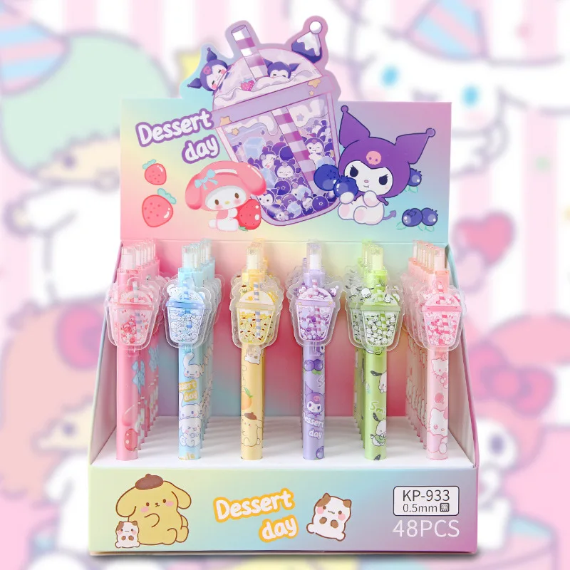 Animal Water Bottle Drinks Neutral Pen Cartoon Ballpoint Pen Acrylic Gel Pen