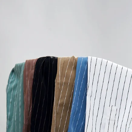 Гибридный текстиль для мужской рубашечной ткани Pinstripe с рисунком T/R