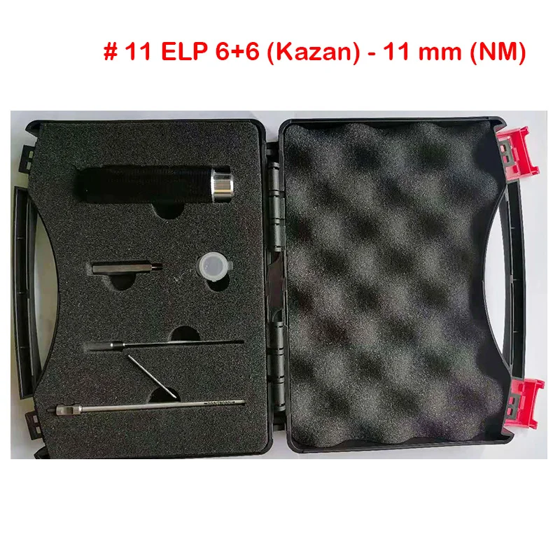 2021 Haoshi Magic Key # 11 ELP 6+6 (Kazan) - 11 mm (NM) Double Bit Locks Decoder lock Opener Locksmith Tools to Open Doors