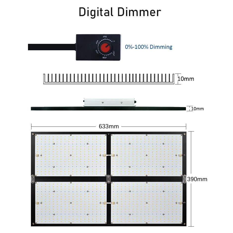 CrxSunny 480W LED Board Samsung LM301H UV IR LED Grow Lights for Indoor Plants Led, Replace 4000W Full Spectrum Cob Grow Light