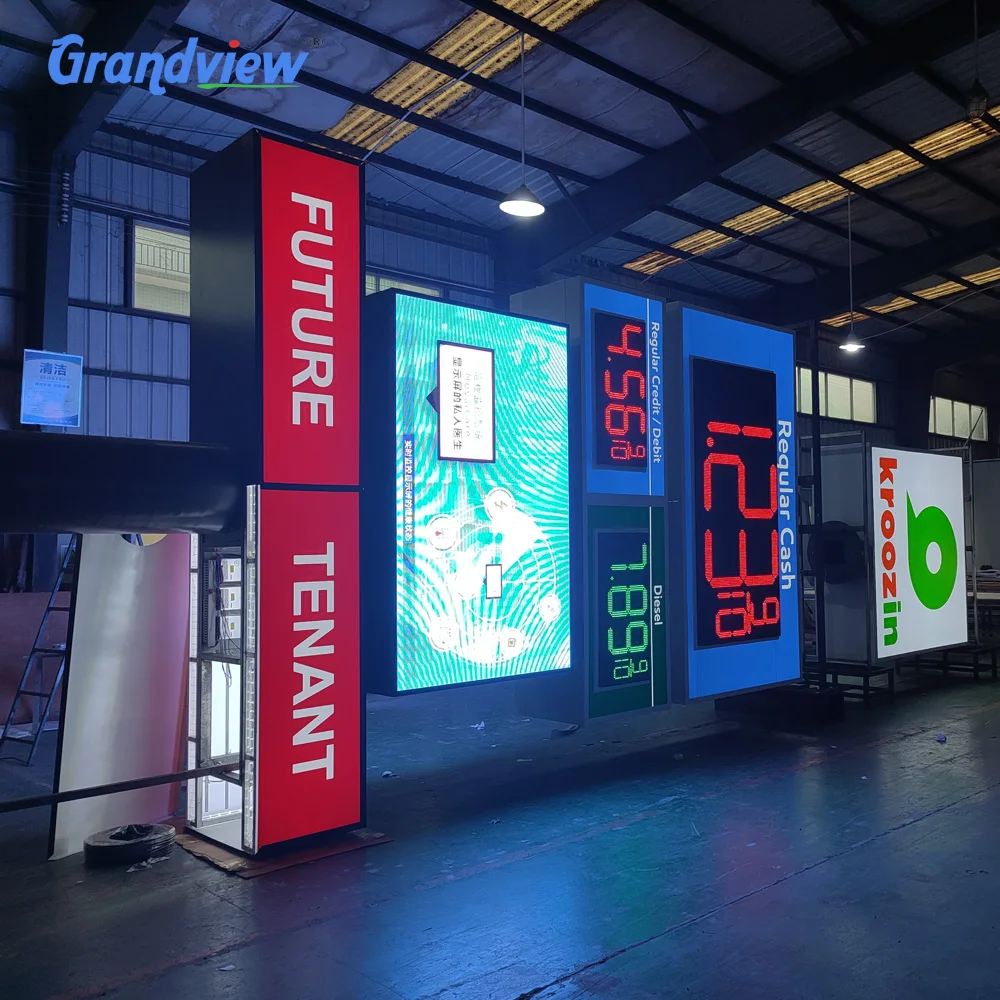 custom board signs gas station led pylon signs petro led gas price signs for business gas station
