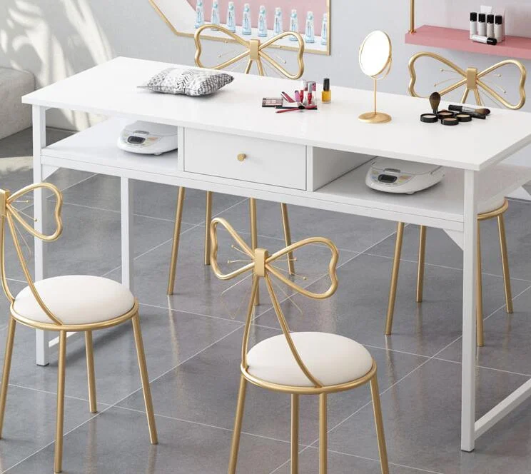 Factory price custom private table press on nails packaging box salon products manicure tools furniture set