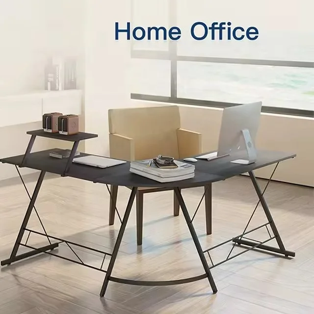 Esports Home Office Modern Custom Ergonomic Laptop Table L Shaped Gamer Desk  Study Gaming PC Computer Table Desk