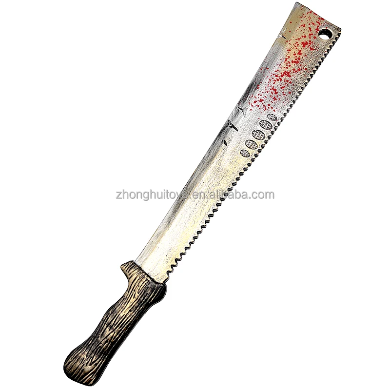 Movie Props Replica Plastic Foam Larp Weapon Fancy Props Bloody butcher matchete Cosplay Viking Boardsword