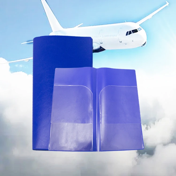 Custom Logo Travel Wallet Multi-function Waterproof Plastic Vinyl PVC Passport Document Holder Passport Travel Ticket Holder