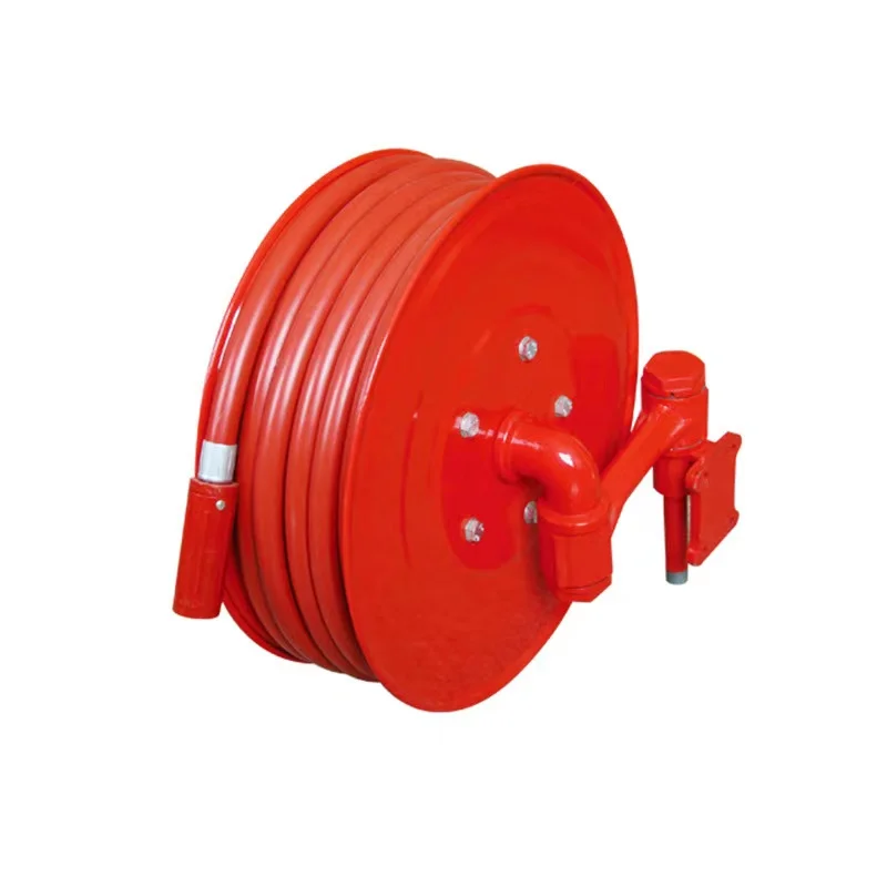 Carbon steel fire hose reel with 30 m 3/4 inch water hose for fire service