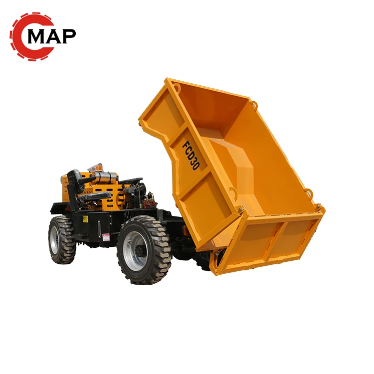 FCD30 Site Dumper Underground Mini Dumper Earth Moving Machinery 4x4 Full Hydraulic Wheel Dumper Mineral Tunnel Truck