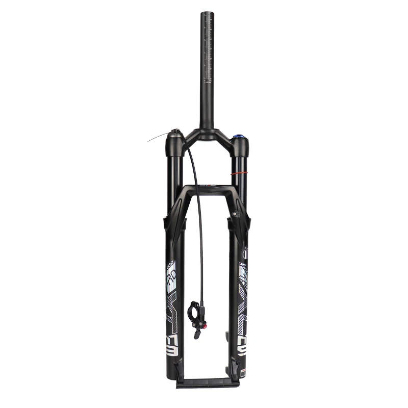 Mountain Bike Air Fork Front Fork Bicycle Shock Absorber Tube Bike Fork Remote Control 27.5 29 32mm Suspension  MTB  Forks