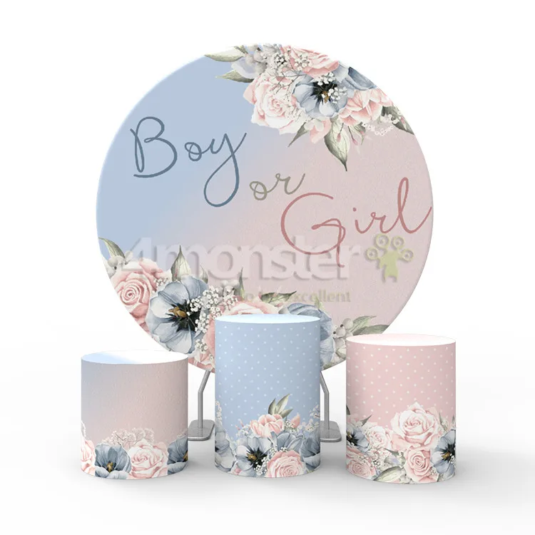 Самый популярный дизайн для мальчиков или девочек розовый и синий круглый фон детской