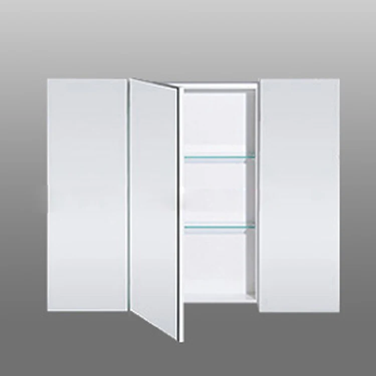 Aluminum glass door wall mounted storage bathroom mirror medicine cabinet for toilet