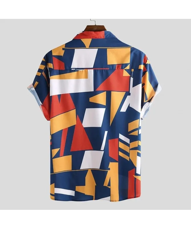 
Stylish Popular Colorful Party Beach Button Up Shirts Beach Shirt For Men 