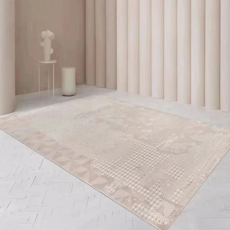 Modern Design Customized Pattern Hand Made Silk Carpet