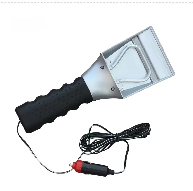 DC12V Car Heated electric ice scraper with led light for Removing Windshield Snow