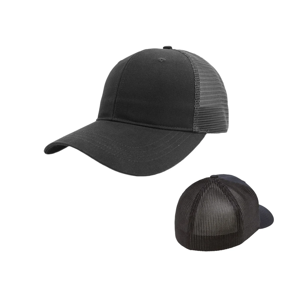 AI-MICH  Factory Custom Trucker Hat High Quality 5 Panel Embroidery Promotion Patch Logo Curved Brim Mesh Back Suede Trucker Hat