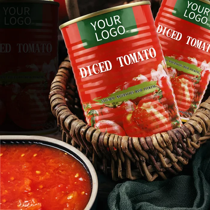 Delicious Sweet Sour Diced Frozen Tomato Crushed Tomatoes In Puree Diced Camned Tomato