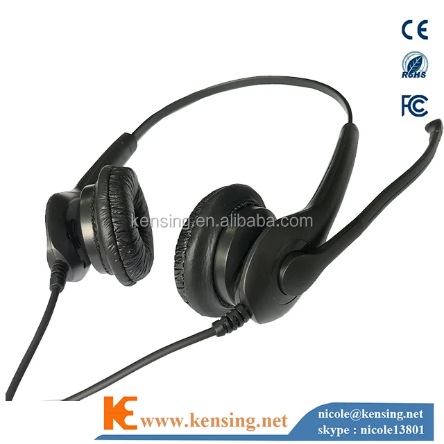 3.5MM Portable Professional Headphone Noise Cancelling Headset Headphones With Microphone For Call Center Headphones