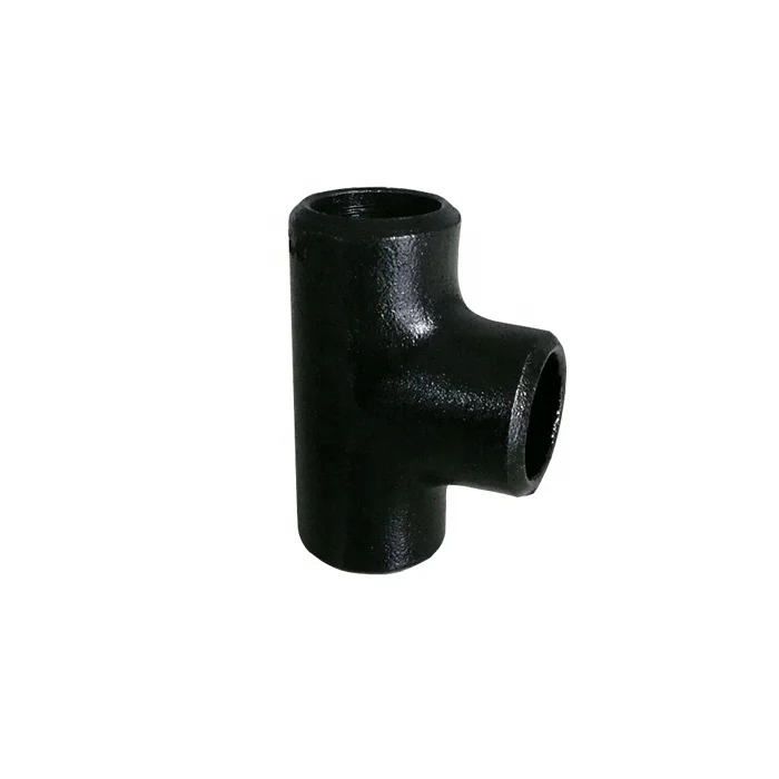 ASTM 8 inch butt welded carbon steel straight tee sch40