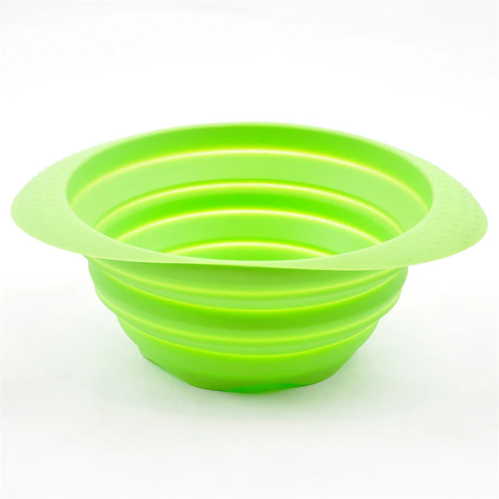 Kitchen Drain Basket Fruit Vegetables Wash Collapsible Colander Strainer