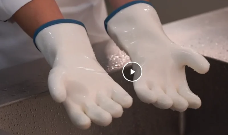 Work Chemical-Resistant Liquid Silicone  Heat Resistant Gloves for DMF, NMP, lacquer thinner Protection