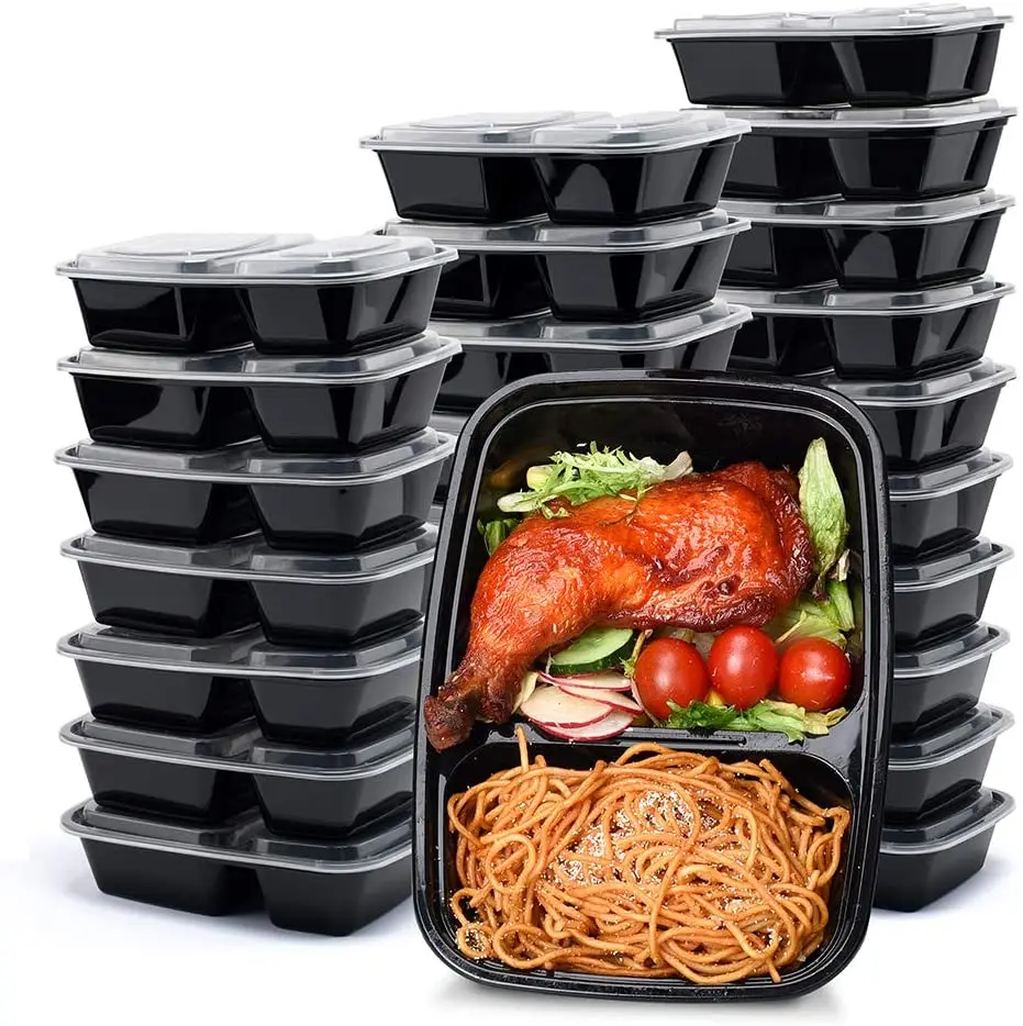 ODM/OEM Microwave takeaway food box PP lunch storage container disposable plastic lunch box plastic containers with lids